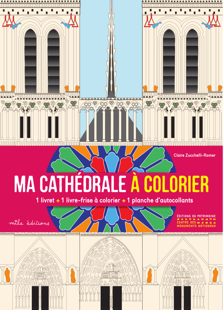 Ma cathédrale à colorier - Claire Zucchelli-Romer, Claire Zucchelli-Romer - MILA
