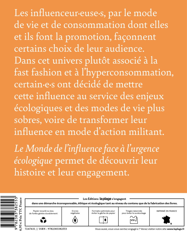 Le monde de l'influence face à l'urgence écologique - Collectif d'auteurs Collectif d'auteurs,  ,   - LA PLAGE
