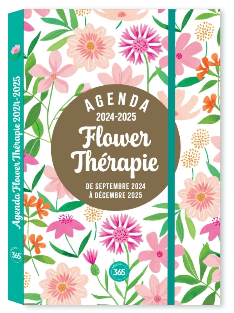 Agenda Flower thérapie, sept. 2024- déc. 2025, 16 mois, pocket relié - Emilie De Castro, Emilie De Castro - 365 PARIS