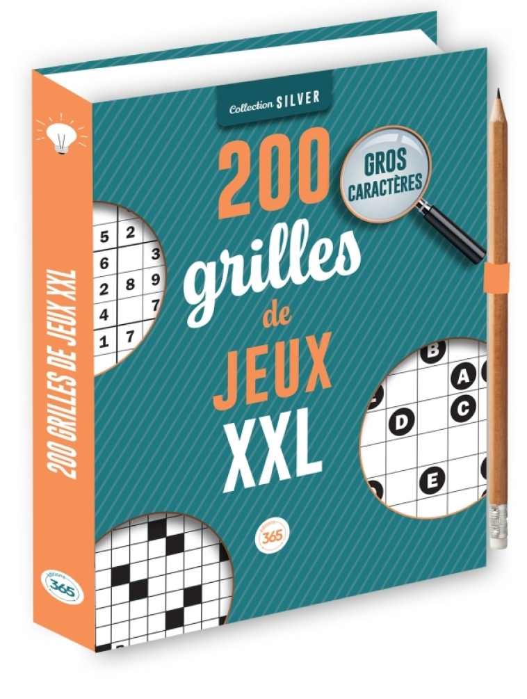 200 grilles de jeux XXL pour les seniors - crayon offert - XXX - 365 PARIS