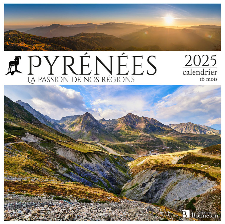Calendrier Pyrénées 2025 -  Collectif,  Collectif - BONNETON