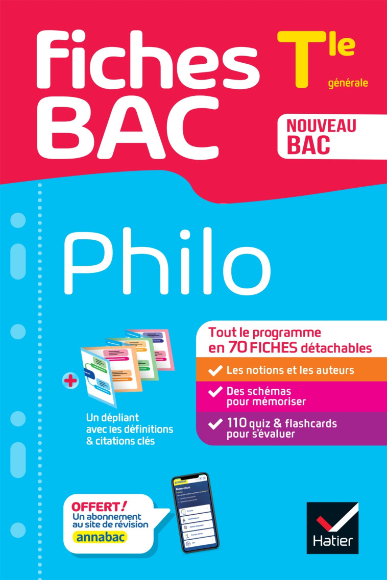 Fiches bac - Philo Tle - Bac 2025 - Patrick Ghrenassia, Johnny Brousmiche, Anthony Dekhil, Justine Janvier - HATIER
