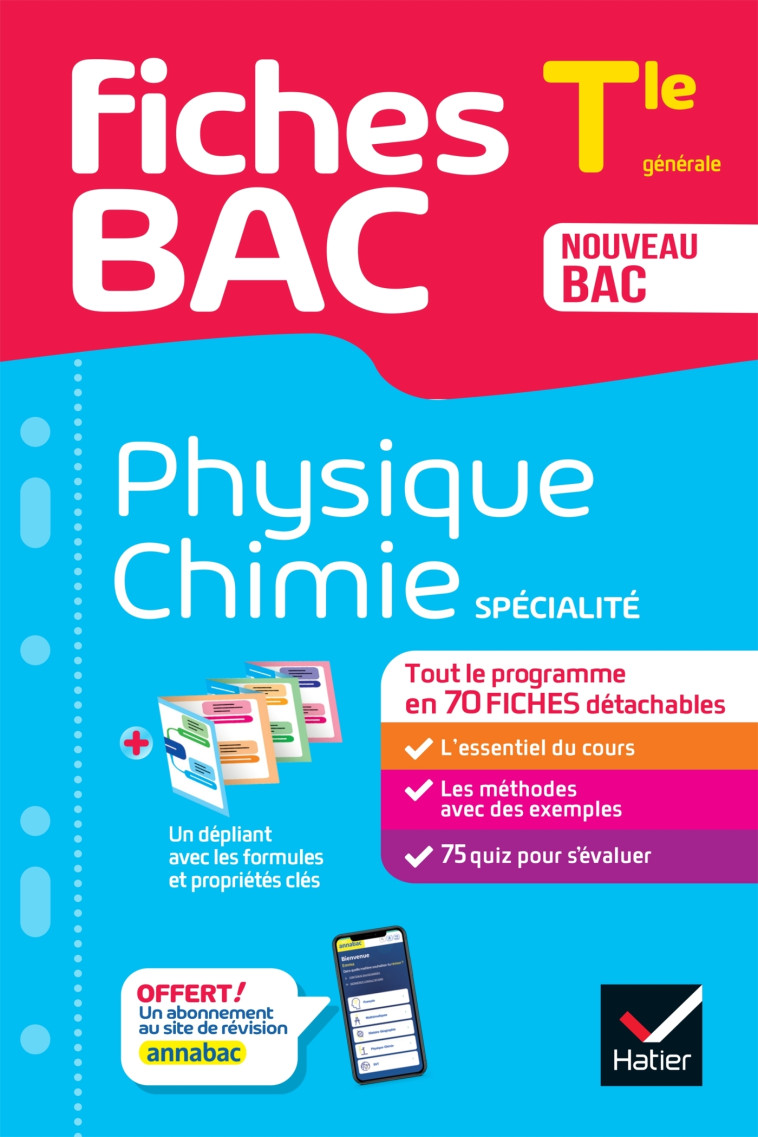 Fiches bac - Physique-Chimie Tle (spécialité) - Bac 2025 - Nathalie Benguigui, Patrice Brossard, Joël Carrasco, Gaëlle Cormerais, Eric Langlois, Jacques Royer, Nathalie Benguigui, Patrice Brossard, Joël Carrasco, Gaëlle Cormerais, Eric Langlois, Jacques R