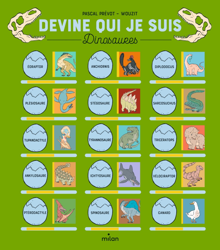 Devine qui je suis - Les dinosaures - Pascal Prévot, Wouzit Wouzit,  Wouzit, Pascal Prévot,  Wouzit - MILAN