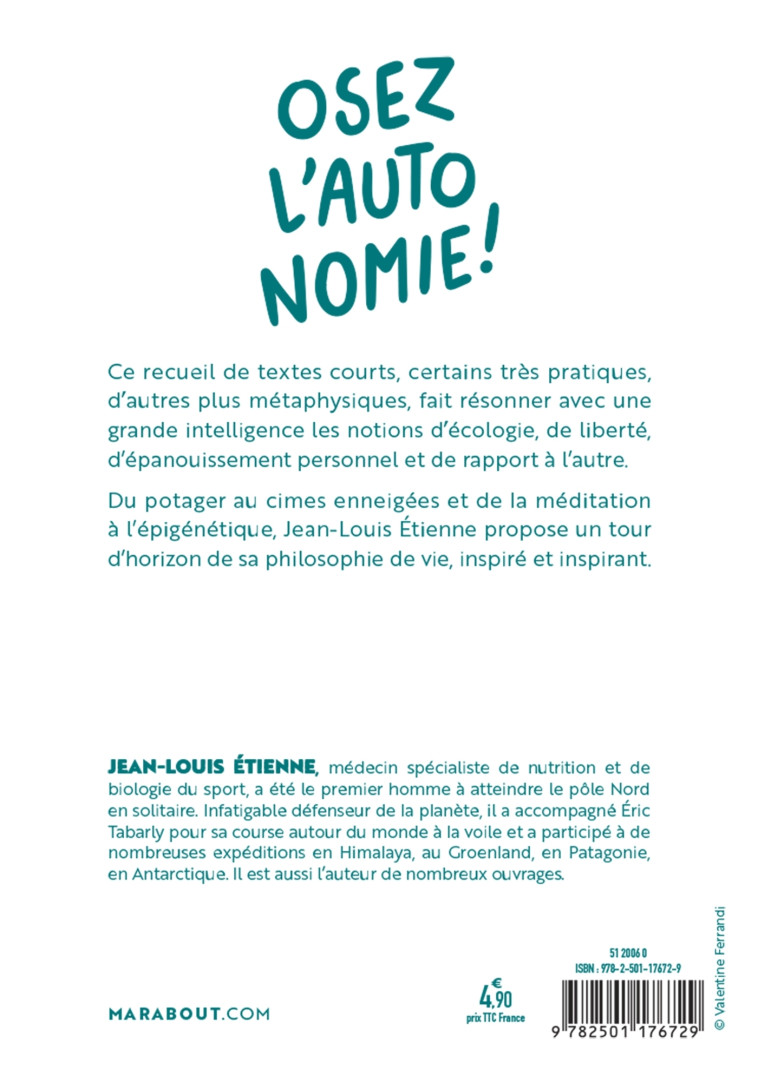 Osez l'autonomie - Jean-Louis Étienne - MARABOUT