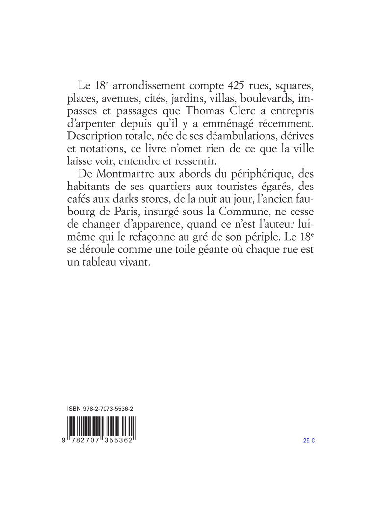 Paris, musée du XXIe siècle - Le 18e arrondissement - Thomas CLERC, Thomas CLERC - MINUIT
