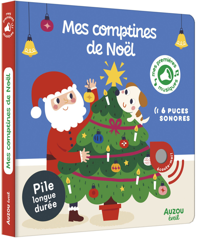 Mes comptines de Noël - Mes premiers sonores - Deborah Van De Leijgraaf, Deborah Van De Leijgraaf, Deborah Van De Leijgraaf - AUZOU