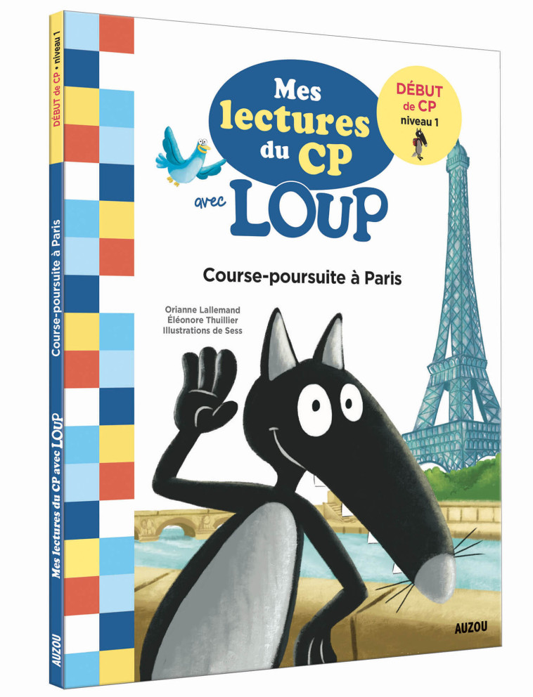 Course poursuite à Paris - Lecture loup CP - Orianne Lallemand, Sess Sess, Éléonore THUILLIER, Orianne Lallemand,  Sess, Éléonore THUILLIER, Éléonore THUILLIER - AUZOU