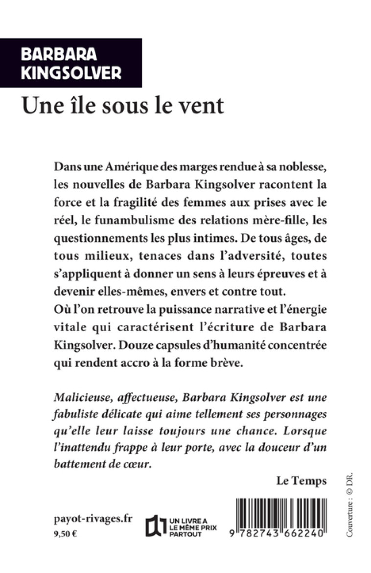 Une île sous le vent - Barbara Kingsolver, Michèle Lévy-Bram - RIVAGES