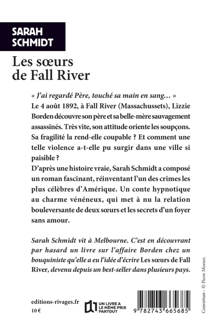 Les soeurs de Fall River - Sarah Schmidt, Mathilde Bach, Sarah Schmidt, Mathilde Bach - RIVAGES