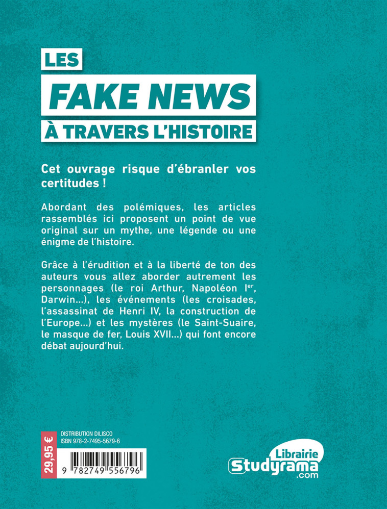 Les Fake News à travers l'histoire - Guillaume Bernard - BREAL