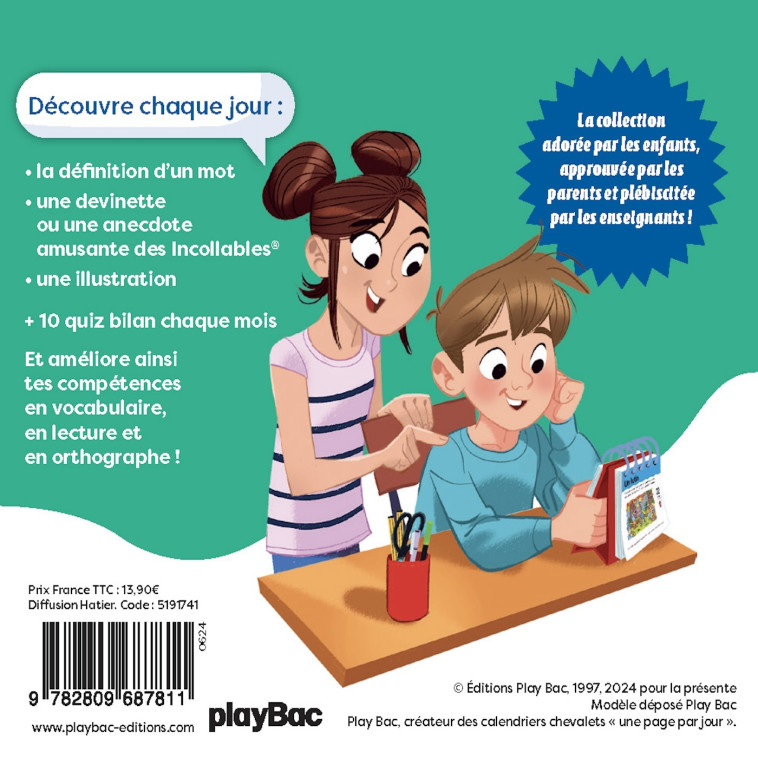 Les incollables - Un mot par jour - CM2 10/11 ans - Édition 2024 - Playbac Éditions Playbac Éditions, Aurore Damant,  PLAYBAC EDITIONS - PLAY BAC