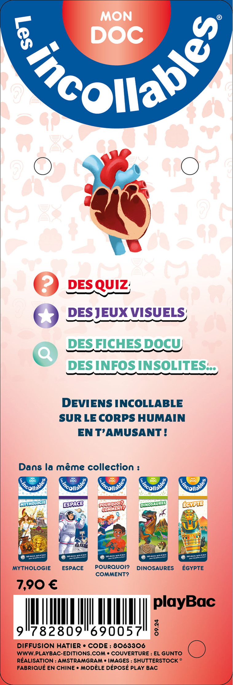 Les incollables - Éventail Passion - Corps humain - El Gunto El Gunto,  El Gunto,  El Gunto - PLAY BAC