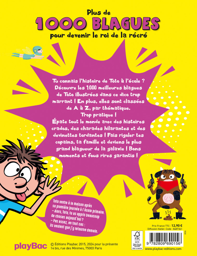 Le Dico des blagues Toto 2024 - Playbac Éditions Playbac Éditions,  PLAYBAC EDITIONS - PLAY BAC