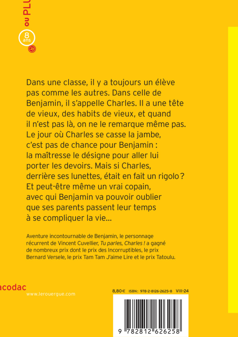 Tu parles, Charles ! - Vincent Cuvellier, Charles Dutertre, Vincent Cuvellier, Charles Dutertre - ROUERGUE