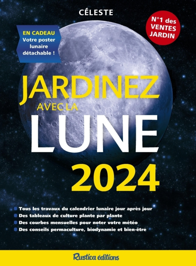 Jardinez avec la Lune 2024 - Thérèse Trédoulat, Thérèse Trédoulat - RUSTICA