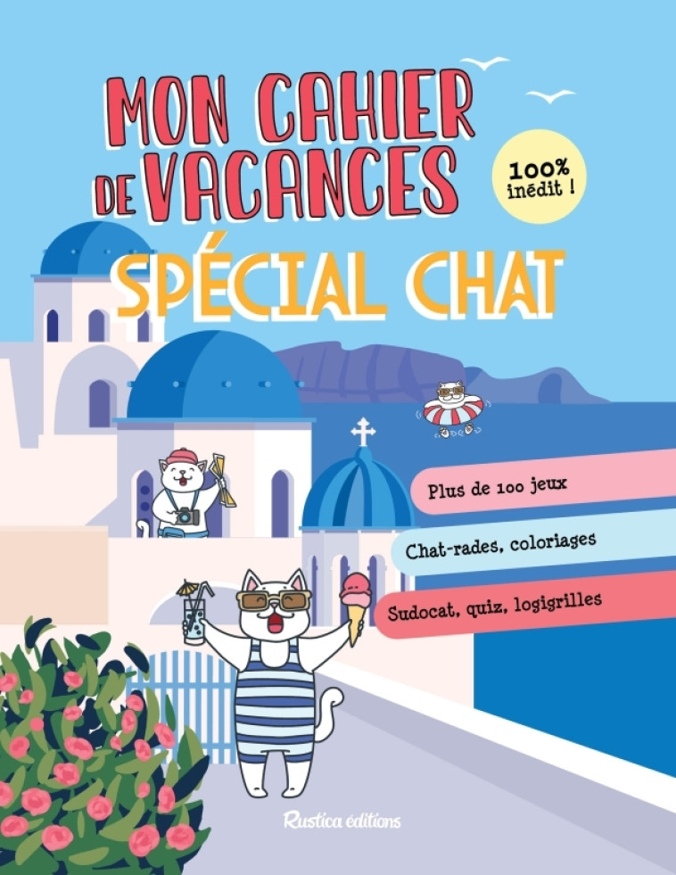 Cahier de vacances spécial chat - tome 3 - Yann Caudal, Nicole Masson, Yann Caudal, Nicole Masson - RUSTICA