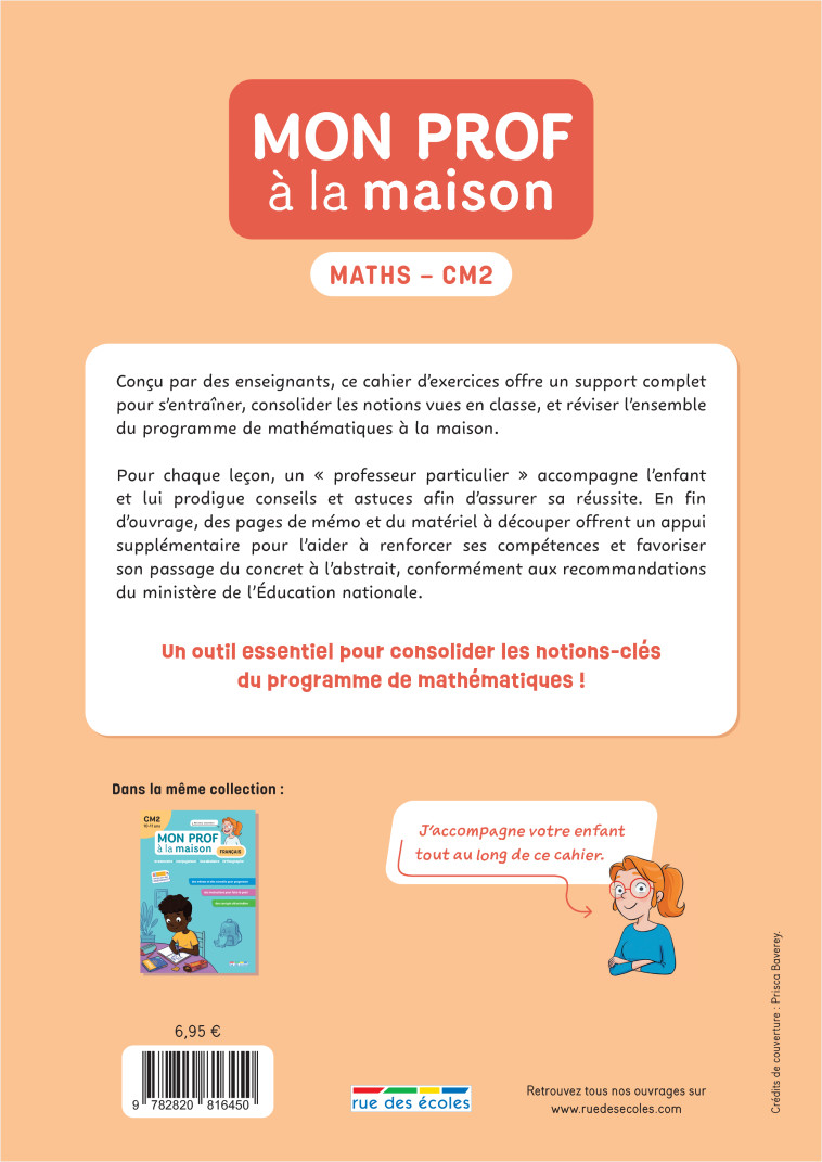 Mon prof à la maison - Maths CM2 - Camille  Denoël, Maxime Paul, Camille  Denoël, Maxime Paul - RUE DES ECOLES