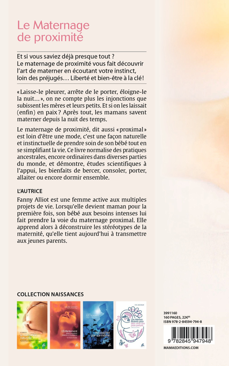 Le Maternage de proximité - Fanny Alliot, Fanny Alliot - MAMA