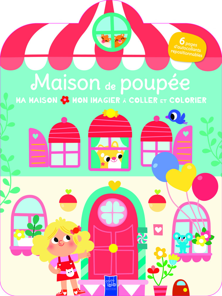 La maison de poupée coller colorier - XXX - YOYO