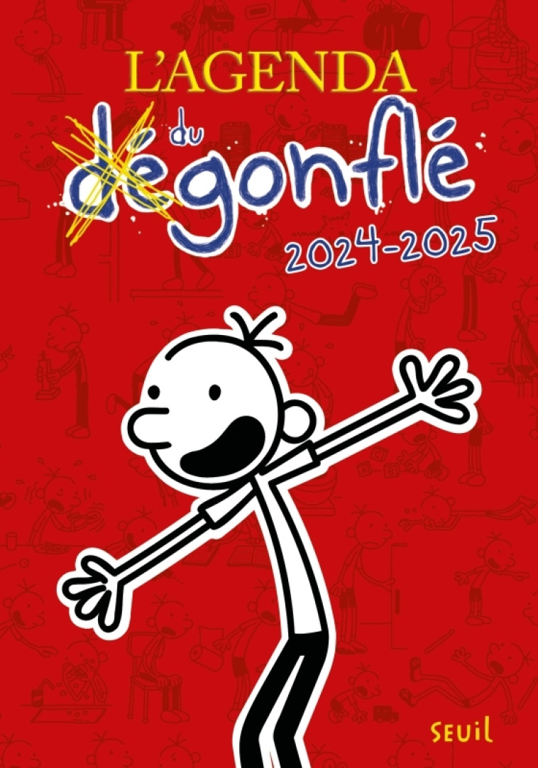 L'Agenda du Dégonflé 2024-2025 - Jeff Kinney, Jeff Kinney - SEUIL JEUNESSE