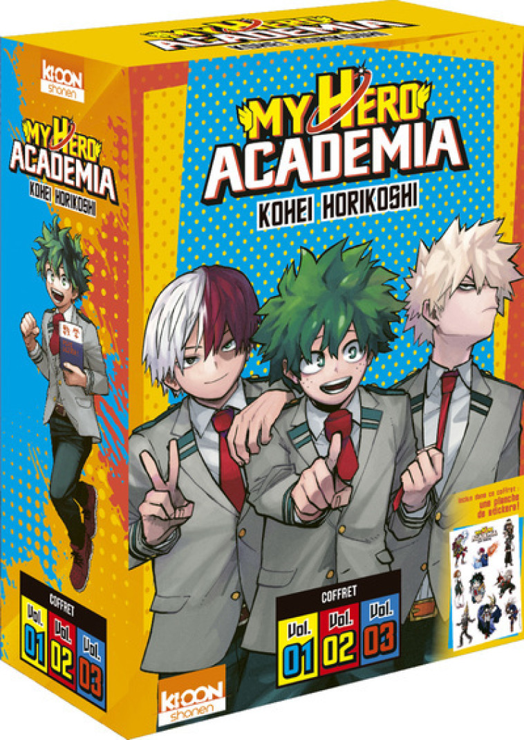 Coffret My Hero Academia vol. 1 à 3 - Kohei Horikoshi, David Le Quéré, Kohei Horikoshi, David Le Quéré - KI-OON