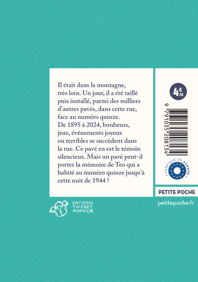 Le pavé - Françoise Legendre, Françoise Legendre - THIERRY MAGNIER