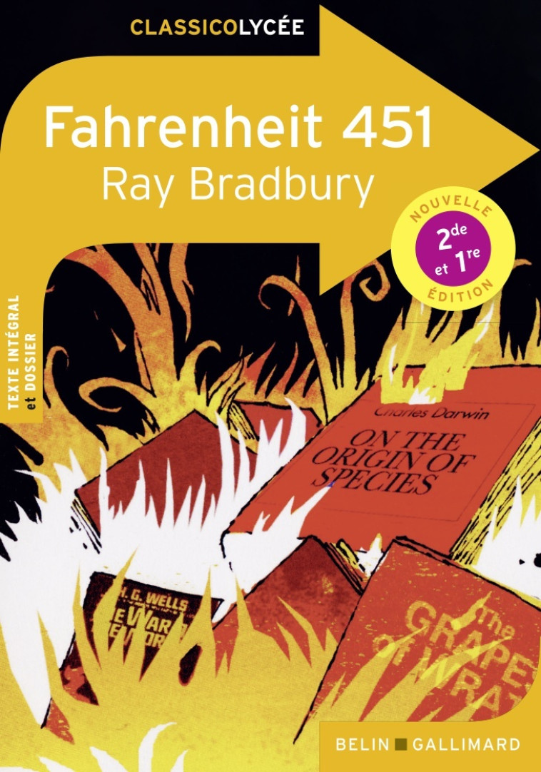 Fahrenheit 451 - Laure Mangin, Adrien Viallet, RAY BRADBURY, Henri Robillot, Jacques Chambon - BELIN EDUCATION