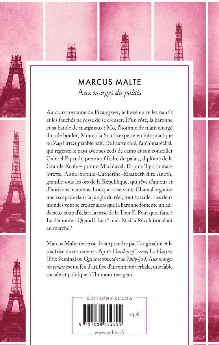 Aux marges du palais - Marcus Malte, Marcus Malte - ZULMA