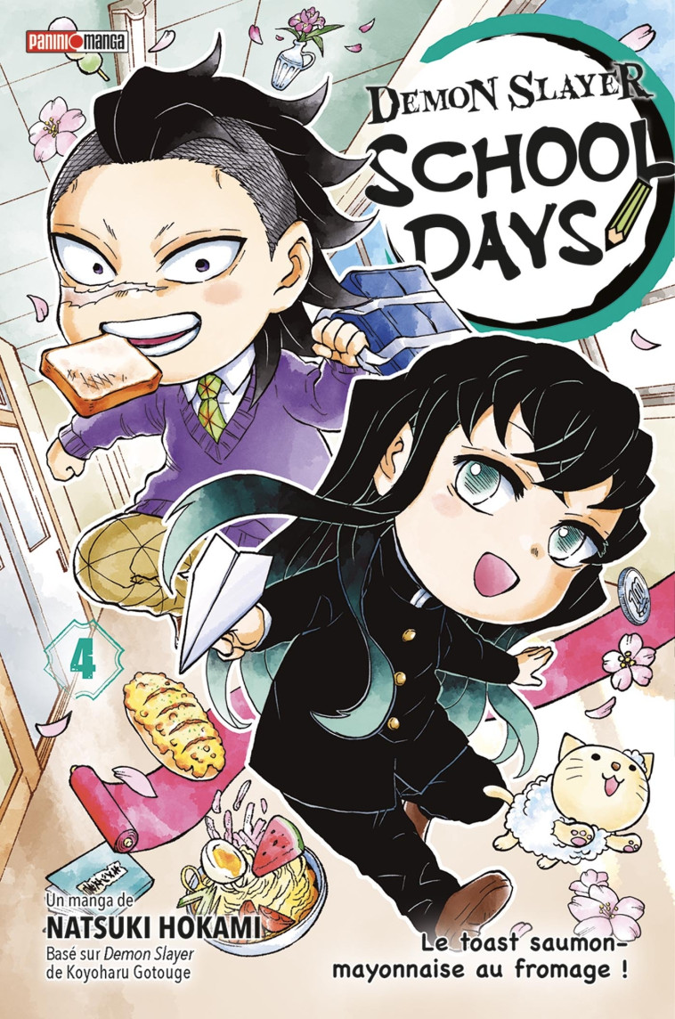 Demon Slayer School Days T04 : Le toast saumon-mayonnaise au fromage ! - Koyoharu Gotouge, Natsuki Hokami - PANINI