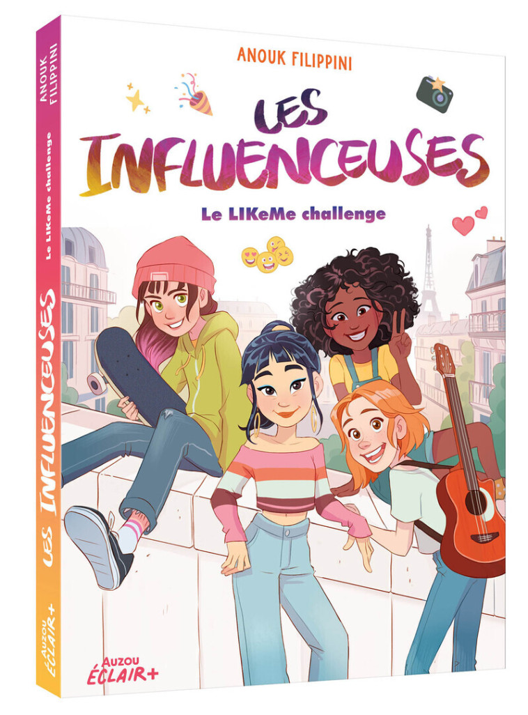 Les influenceuses - Tome 02 Le LIKeMe challenge - Anouk Filippini, Lorena Calderon, Anouk Filippini, Lorena Calderon - AUZOU