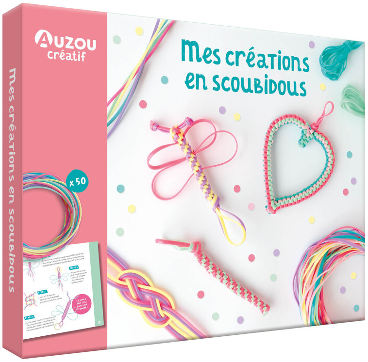 Mes créations en scoubidous - Coffret artiste - Sarah Despoisse, Maude Guesne, Maude Guesne, Sarah Despoisse - AUZOU
