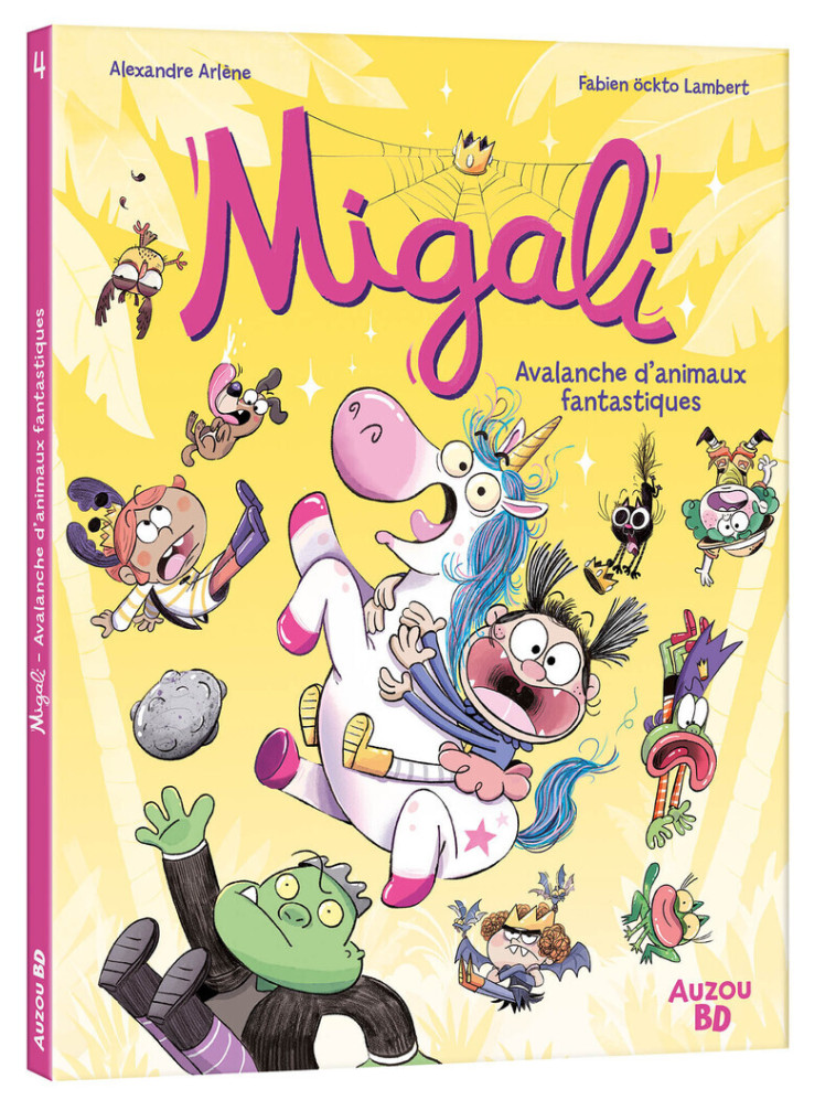 MIGALI - Tome 04 AVALANCHE D'ANIMAUX FANTASTIQUES ! - Fabien OCKTO LAMBERT, Alexandre Arlène Alexandre Arlène, Fabien OCKTO LAMBERT,  Alexandre Arlène, Alexandre Arlene, Fabien Öckto Lambert - AUZOU