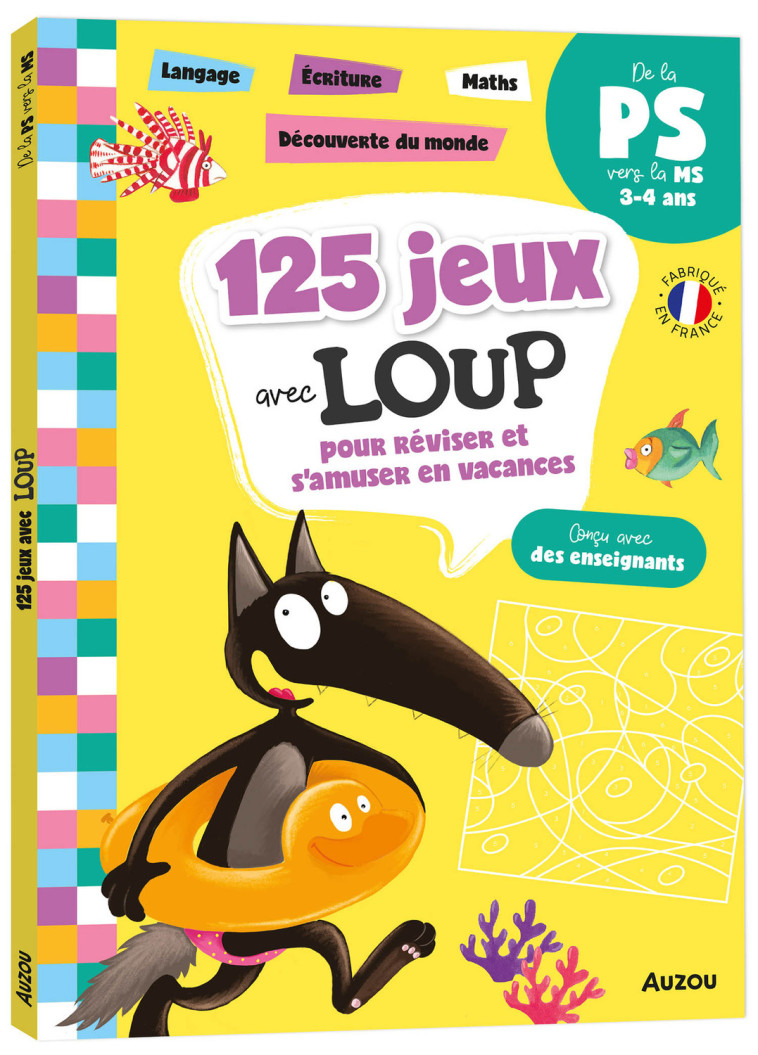 125 JEUX AVEC LOUP - PS A MS - Orianne Lallemand, Éléonore THUILLIER, Orianne Lallemand, Éléonore THUILLIER - AUZOU