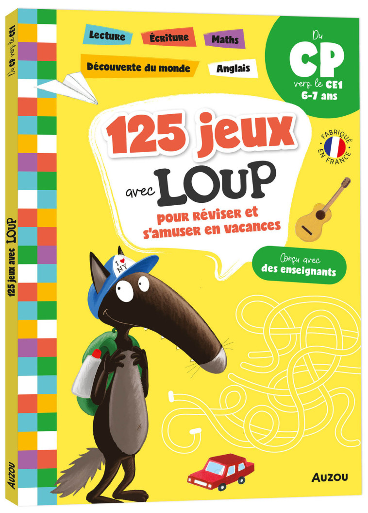 125 JEUX AVEC LOUP - CP A CE1 - Orianne Lallemand, Éléonore THUILLIER, Orianne Lallemand, Éléonore THUILLIER - AUZOU