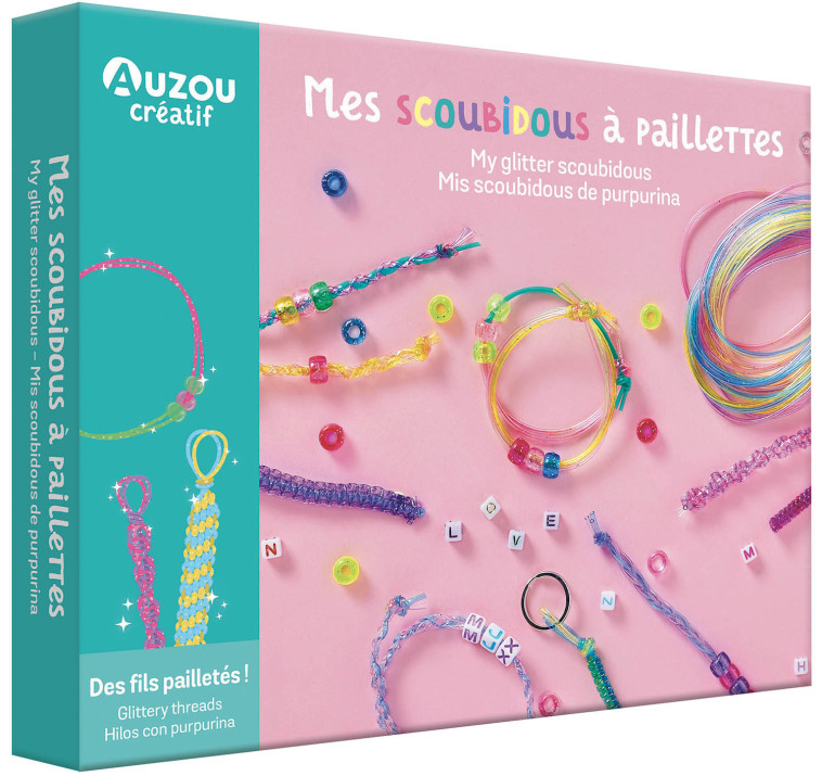 MON COFFRET D'ARTISTE - MES SCOUBIDOUS À PAILLETTES - Maude Guesne, Maude Guesne,  Shiilia - AUZOU