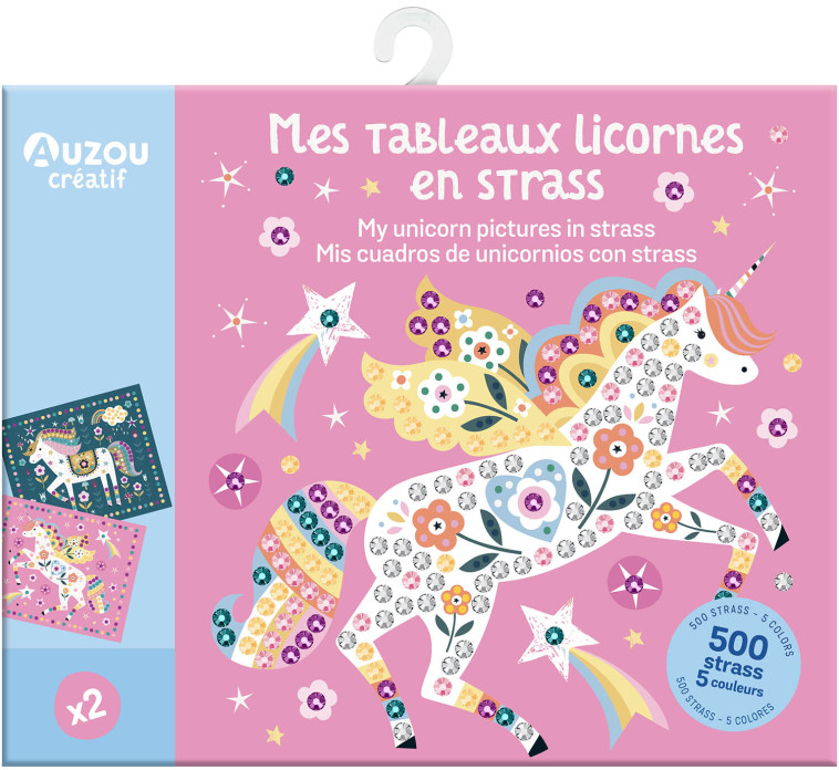 MA POCHETTE D'ARTISTE - MES TABLEAUX LICORNES EN STRASS" - Bee Brown Bee Brown,  Bee Brown,  Bee Brown, Brigitte BROWN - AUZOU