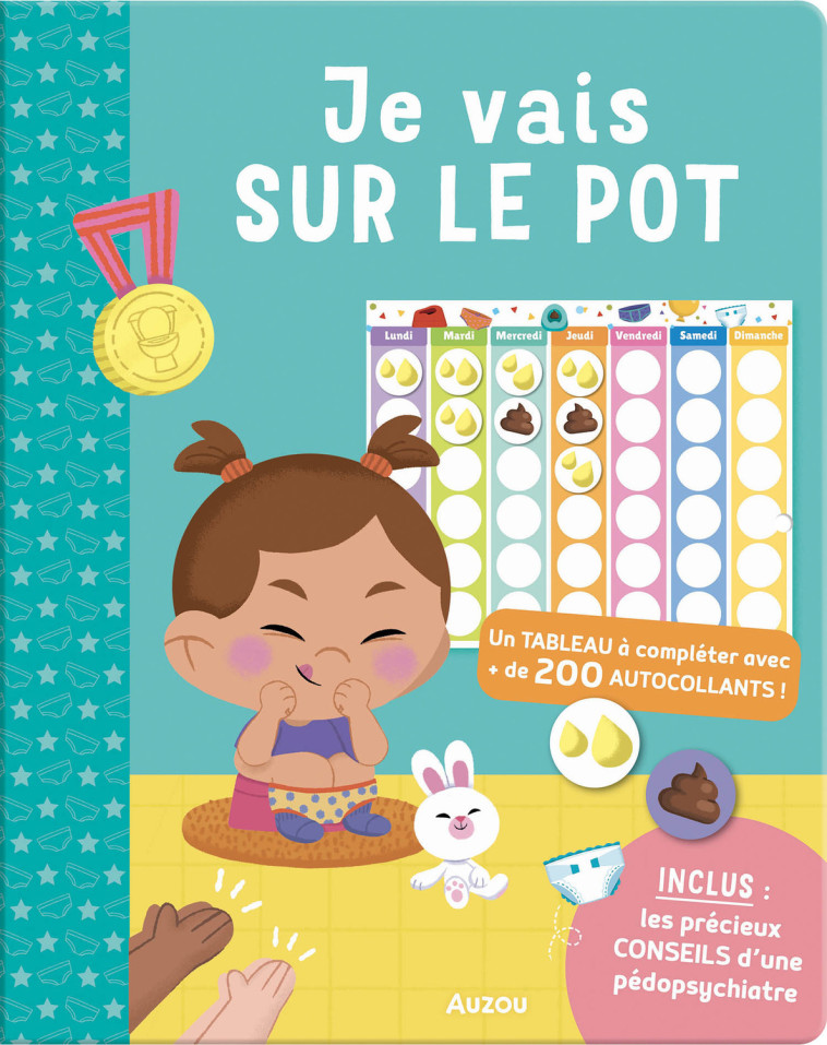 JE VAIS SUR LE POT - MON CAHIER DE GOMMETTES - BETOWERS BETOWERS,  BETOWERS,  BETOWERS - AUZOU