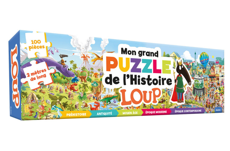 MON GRAND PUZZLE DE L'HISTOIRE LOUP - Orianne Lallemand, Éléonore THUILLIER, Orianne Lallemand, Éléonore THUILLIER - AUZOU