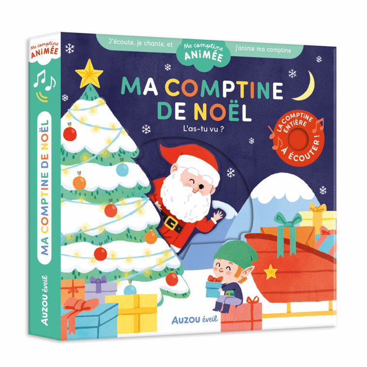 Ma comptine animée - Ma comptine de Noël - L'as-tu vu ? - Coline Citron, Coline Citron - AUZOU