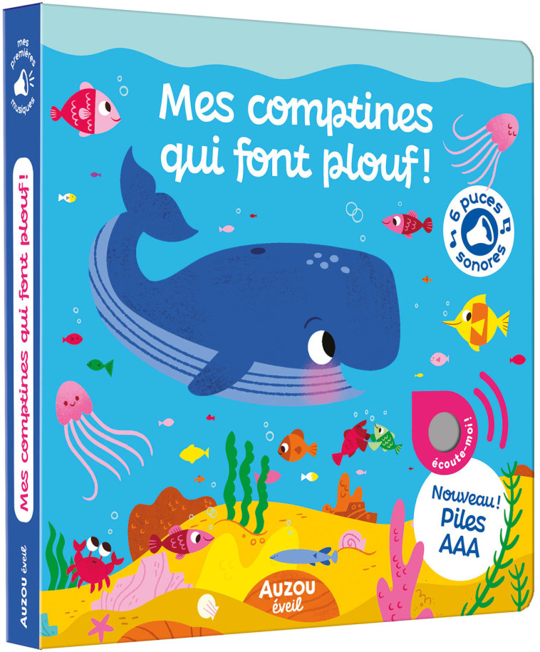 MES PREMIERS SONORES - MES COMPTINES QUI FONT PLOUF ! - Ashley SELBY, Joel SELBY, Ashley SELBY, Joel SELBY - AUZOU