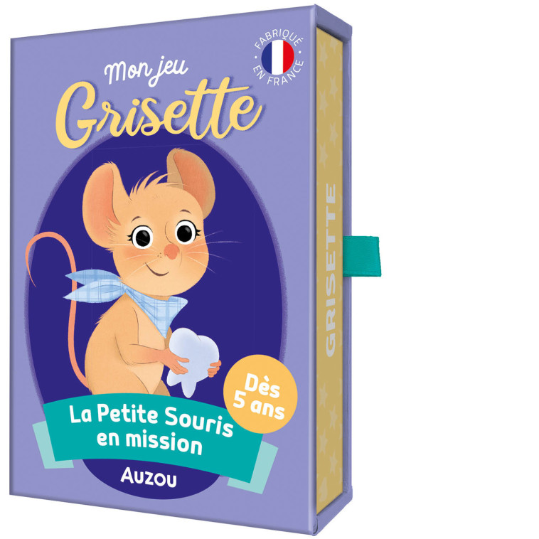 JEUX DE CARTES - MON JEU GRISETTE - LA PETITE SOURIS EN MISSION - Natacha Godeau, Sylvain Ménager, Axelle Vanhoof, Natacha Godeau, Sylvain Ménager, Axelle Vanhoof - AUZOU