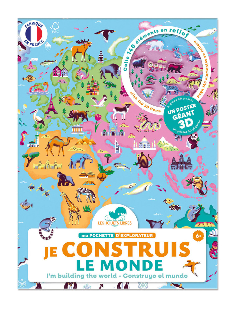 Ma pochette d'explorateur : Je construis le monde - Olivia Boutrou, Olivia Boutrou - JOUETS LIBRES
