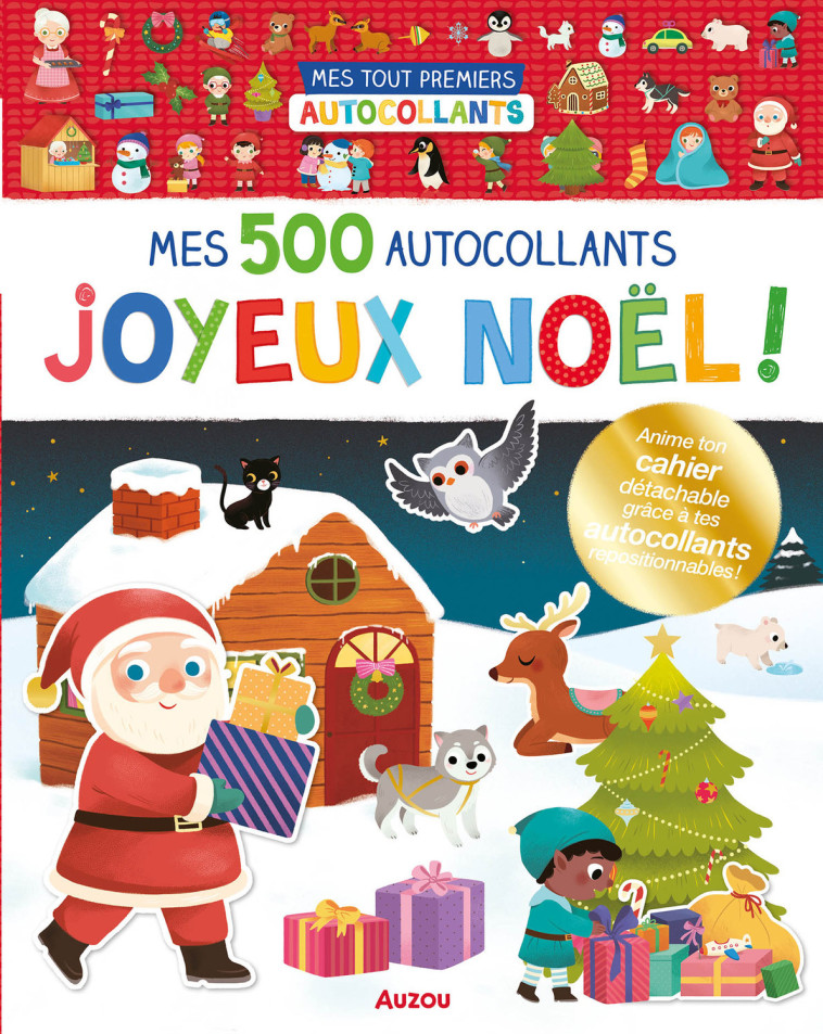 Mes tout premiers autocollants - Mes 500 autocollants Joyeux Noël ! - Yi-hsuan Wu, Yi-hsuan Wu - AUZOU