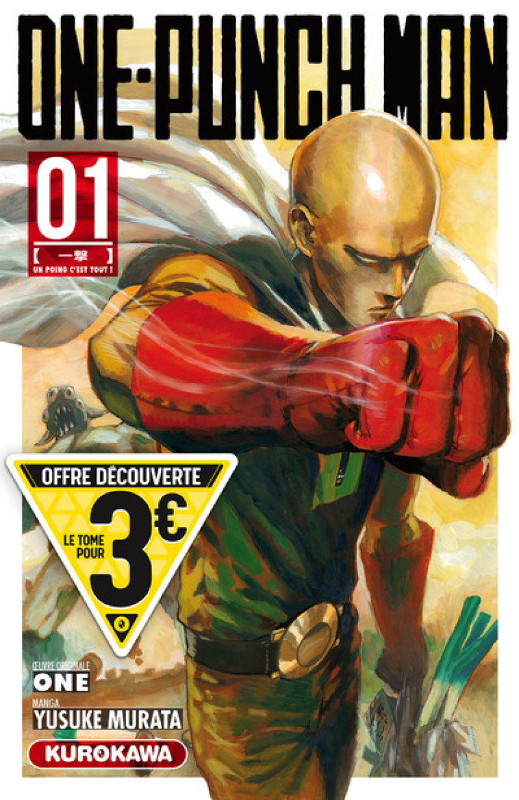 One-Punch Man - tome 1 - Offre découverte - One One, Yusuke Murata, Frédéric Malet,  ONE - KUROKAWA
