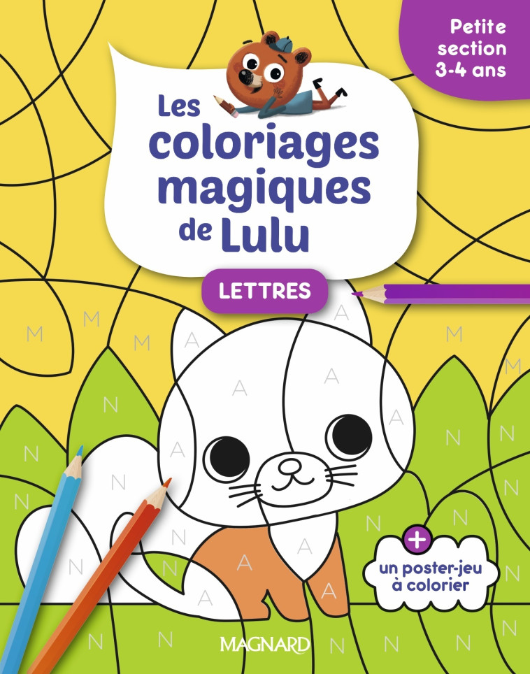 Les coloriages magiques de Lulu - Petite section - Lettres - Elen Lescoat, Emilie FORNY - MAGNARD