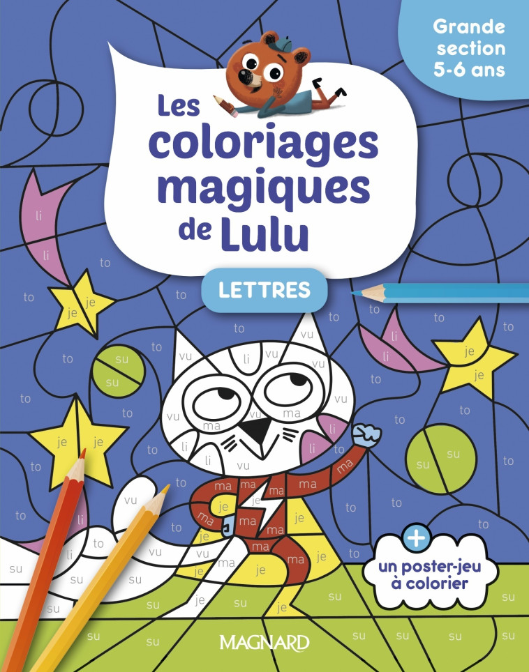 Les coloriages magiques de Lulu - Grande section - Lettres - Emilie FORNY, Alice Turquois - MAGNARD