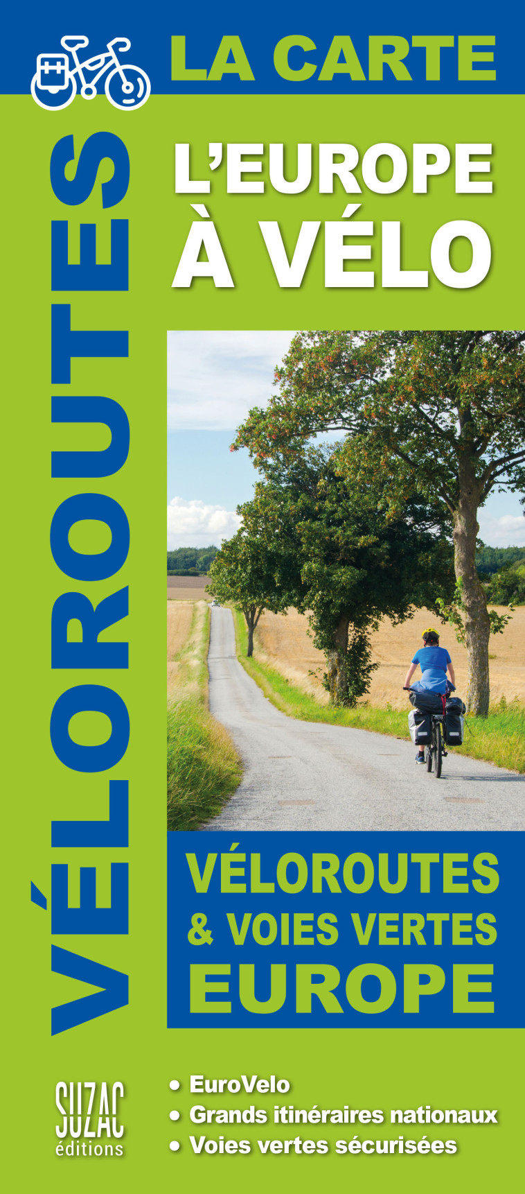 L'Europe à vélo, la carte -  Collectif - SUZAC