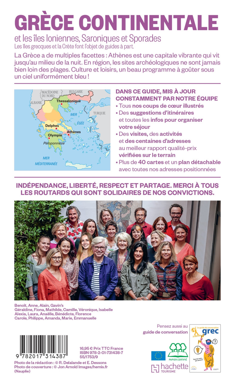 Guide du Routard Grèce continentale 2025/26 -   - HACHETTE TOURI