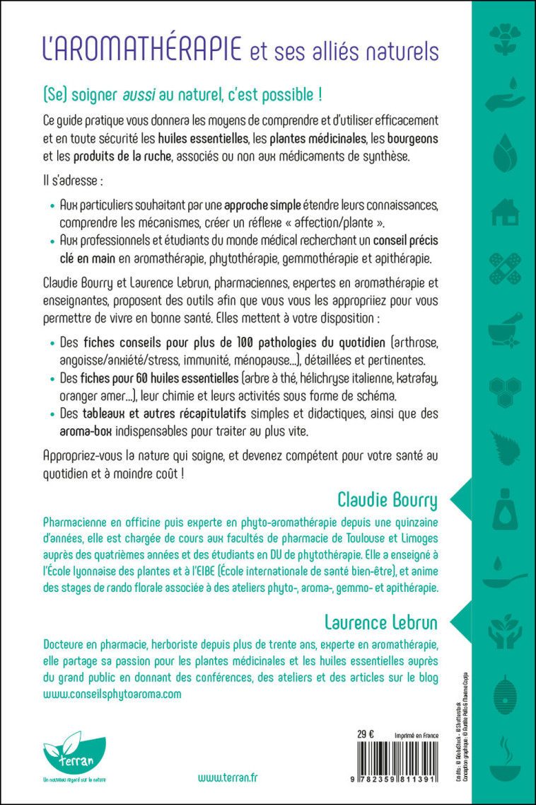 L'AROMATHERAPIE ET SES ALLIES NATURELS - SAVOIR LES ASSOCIER - BOURRY/LEBRUN - DE TERRAN